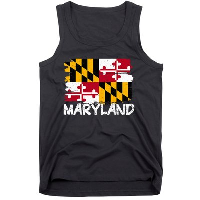 Cool Maryland Flag Tank Top