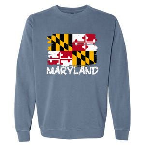 Cool Maryland Flag Garment-Dyed Sweatshirt