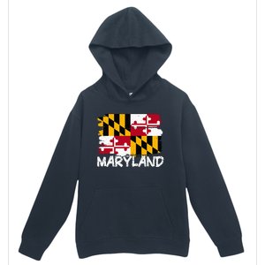 Cool Maryland Flag Urban Pullover Hoodie