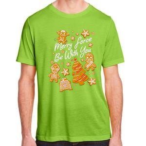 Christmas Merry Force Be With You Xmas Cookies Adult ChromaSoft Performance T-Shirt