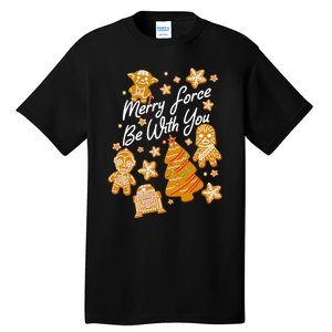 Christmas Merry Force Be With You Xmas Cookies Tall T-Shirt