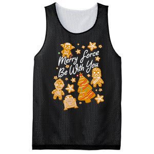 Christmas Merry Force Be With You Xmas Cookies Mesh Reversible Basketball Jersey Tank