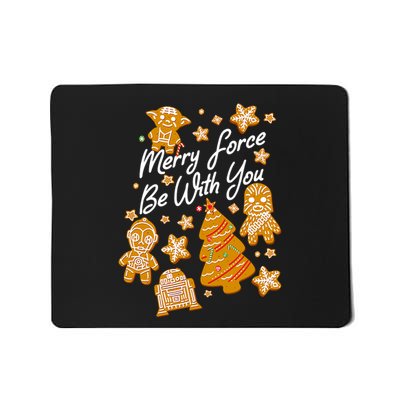 Christmas Merry Force Be With You Xmas Cookies Mousepad