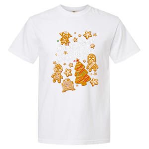 Christmas Merry Force Be With You Xmas Cookies Garment-Dyed Heavyweight T-Shirt