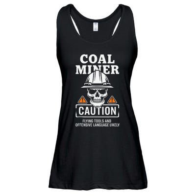 Coal Miner Flying Tools Funny Mining Mine Worker Ladies Essential Flowy Tank