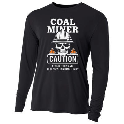 Coal Miner Flying Tools Funny Mining Mine Worker Cooling Performance Long Sleeve Crew