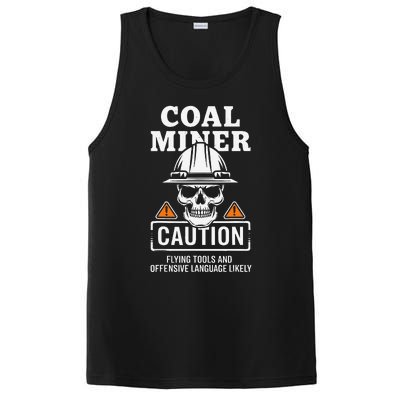 Coal Miner Flying Tools Funny Mining Mine Worker PosiCharge Competitor Tank