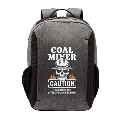 Coal Miner Flying Tools Funny Mining Mine Worker Vector Backpack