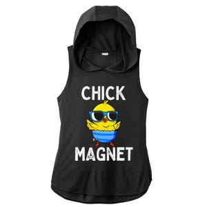 Chick Magnet Funny Easter Cute Baby Chicken Lover Ladies PosiCharge Tri-Blend Wicking Draft Hoodie Tank