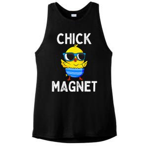 Chick Magnet Funny Easter Cute Baby Chicken Lover Ladies PosiCharge Tri-Blend Wicking Tank