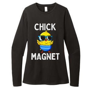 Chick Magnet Funny Easter Cute Baby Chicken Lover Womens CVC Long Sleeve Shirt