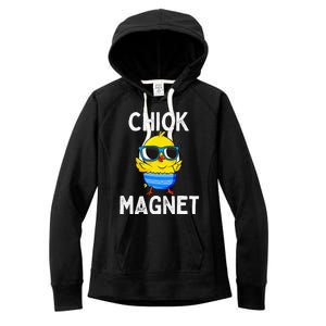 Chick Magnet Funny Easter Cute Baby Chicken Lover Women's Fleece Hoodie