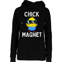 Chick Magnet Funny Easter Cute Baby Chicken Lover Womens Funnel Neck Pullover Hood