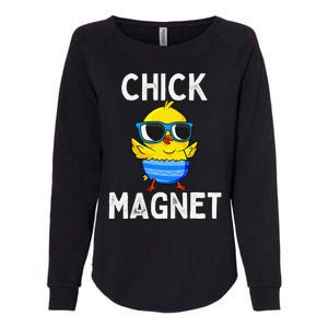 Chick Magnet Funny Easter Cute Baby Chicken Lover Womens California Wash Sweatshirt