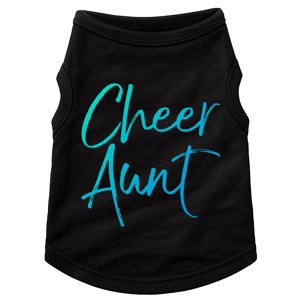 Cute Matching Family Cheerleader Auntie Gift Cheer Aunt Gift Doggie Tank