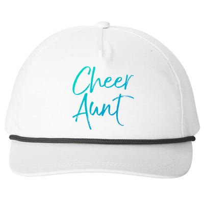 Cute Matching Family Cheerleader Auntie Gift Cheer Aunt Gift Snapback Five-Panel Rope Hat