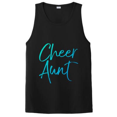 Cute Matching Family Cheerleader Auntie Gift Cheer Aunt Gift PosiCharge Competitor Tank