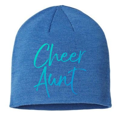 Cute Matching Family Cheerleader Auntie Gift Cheer Aunt Gift Sustainable Beanie