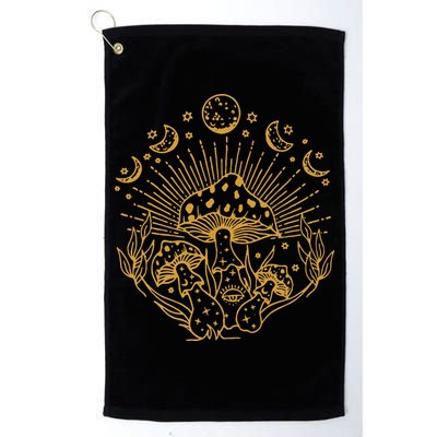 Cottagecore Mushrooms Fungi Goblincore Aesthetic Mycology Golf Towel