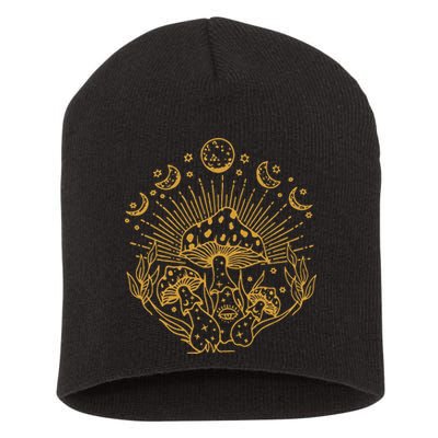 Cottagecore Mushrooms Fungi Goblincore Aesthetic Mycology Short Acrylic Beanie