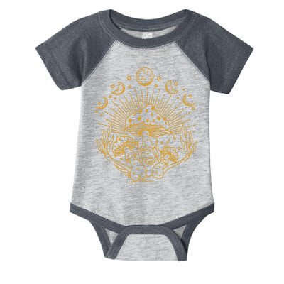 Cottagecore Mushrooms Fungi Goblincore Aesthetic Mycology Infant Baby Jersey Bodysuit