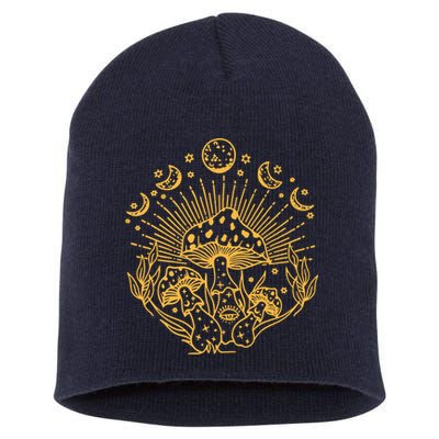 Cottagecore Mushrooms Fungi Goblincore Aesthetic Mycology Short Acrylic Beanie