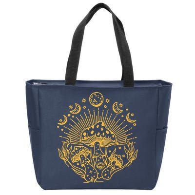 Cottagecore Mushrooms Fungi Goblincore Aesthetic Mycology Zip Tote Bag