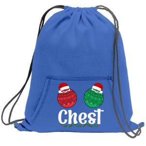 Chestnuts Matching Family Funny Chest Nuts Christmas Couples Sweatshirt Cinch Pack Bag