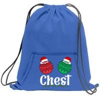 Chestnuts Matching Family Funny Chest Nuts Christmas Couples Sweatshirt Cinch Pack Bag