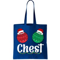 Chestnuts Matching Family Funny Chest Nuts Christmas Couples Tote Bag