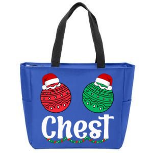 Chestnuts Matching Family Funny Chest Nuts Christmas Couples Zip Tote Bag