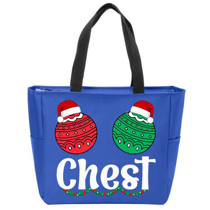 Chestnuts Matching Family Funny Chest Nuts Christmas Couples Zip Tote Bag