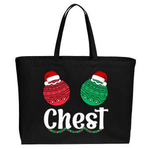 Chestnuts Matching Family Funny Chest Nuts Christmas Couples Cotton Canvas Jumbo Tote