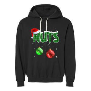 Chestnuts Matching Family Funny Chest Nuts Christmas Couples Garment-Dyed Fleece Hoodie