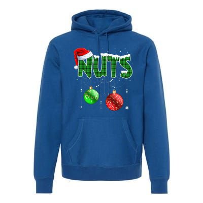 Chestnuts Matching Family Funny Chest Nuts Christmas Couples Premium Hoodie