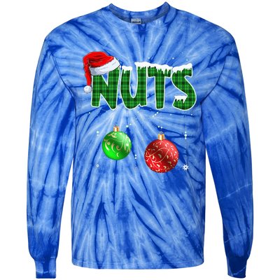 Chestnuts Matching Family Funny Chest Nuts Christmas Couples Tie-Dye Long Sleeve Shirt