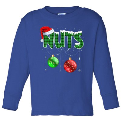 Chestnuts Matching Family Funny Chest Nuts Christmas Couples Toddler Long Sleeve Shirt