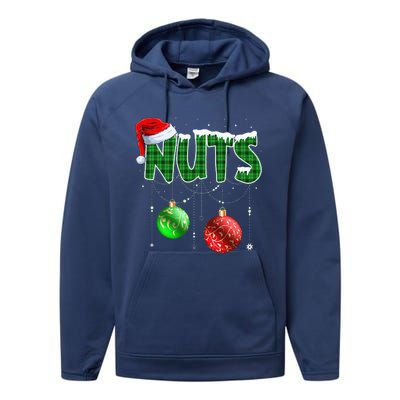 Chestnuts Matching Family Funny Chest Nuts Christmas Couples Performance Fleece Hoodie