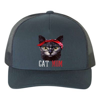 Cat Mom Funny And Cute Gift For Animal Lovers Yupoong Adult 5-Panel Trucker Hat