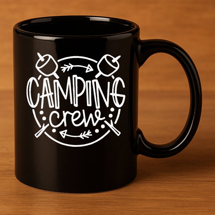 Camping Matching For Family Camper Group Camping Crew 11oz C Handle Ceramic Mug