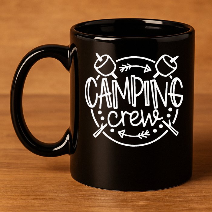 Camping Matching For Family Camper Group Camping Crew 11oz C Handle Ceramic Mug