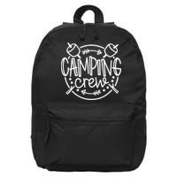 Camping Matching For Family Camper Group Camping Crew 16 in Basic Backpack