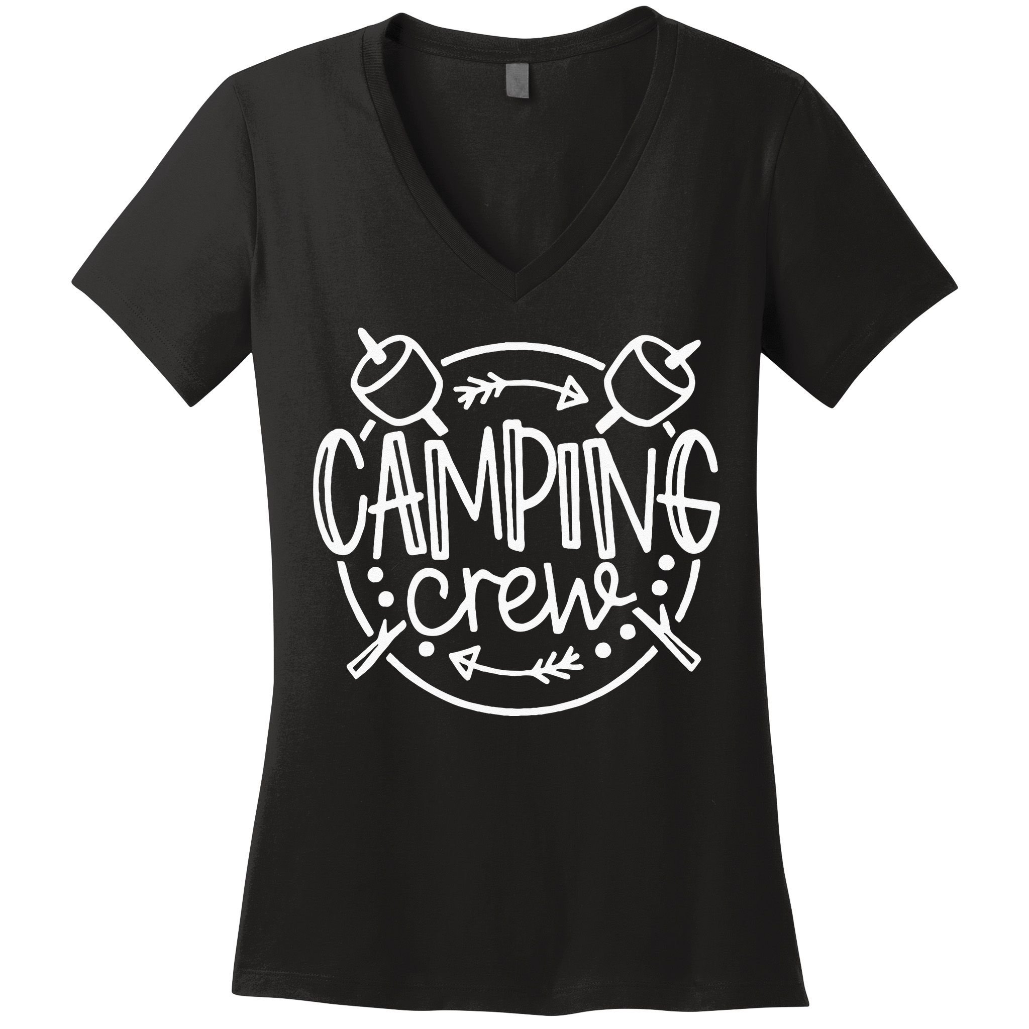 Camping Matching For Family Camper Group Camping Crew Women's V-Neck T-Shirt