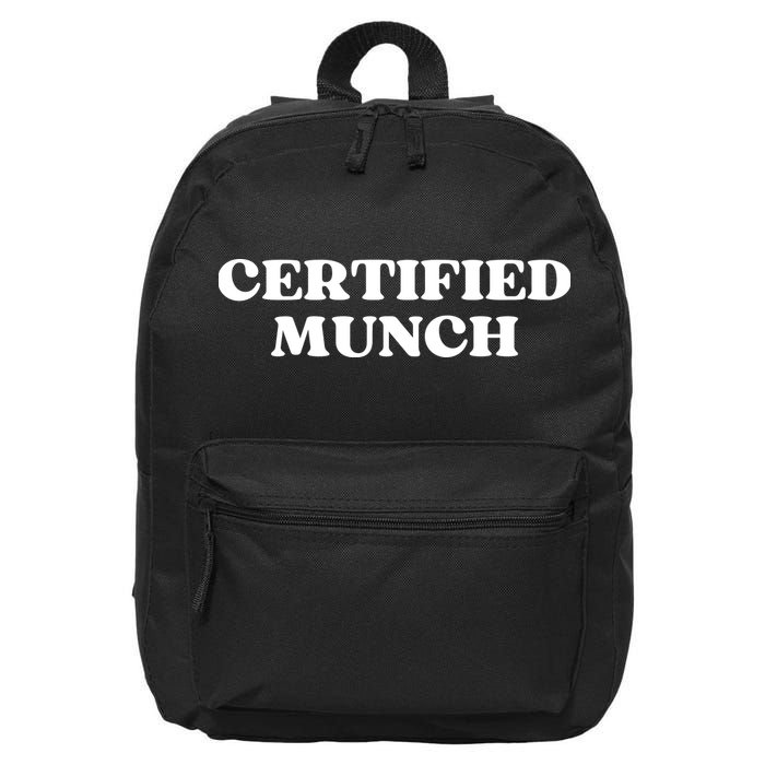 Certified Munch Funny Certified Munch 16 in Basic Backpack