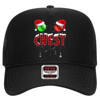 Chestnuts Matching Family Funny Chest Nuts Christmas Couples High Crown Mesh Back Trucker Hat