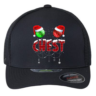 Chestnuts Matching Family Funny Chest Nuts Christmas Couples Flexfit Unipanel Trucker Cap