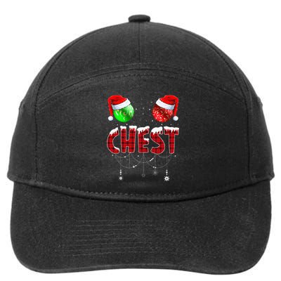 Chestnuts Matching Family Funny Chest Nuts Christmas Couples 7-Panel Snapback Hat