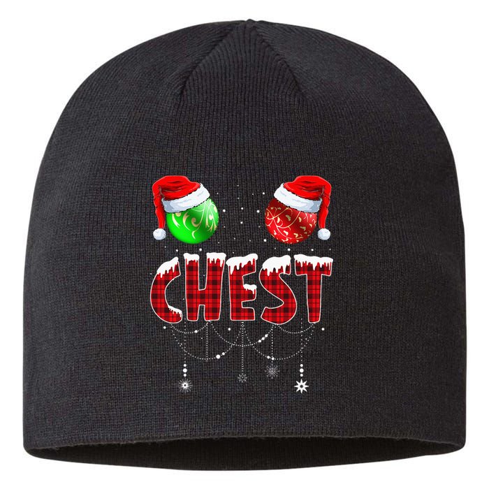 Chestnuts Matching Family Funny Chest Nuts Christmas Couples Sustainable Beanie