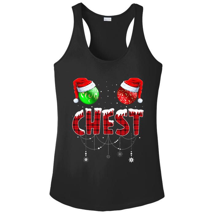 Chestnuts Matching Family Funny Chest Nuts Christmas Couples Ladies PosiCharge Competitor Racerback Tank