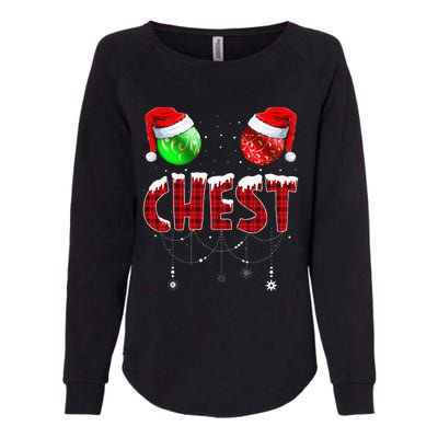 Chestnuts Matching Family Funny Chest Nuts Christmas Couples Womens California Wash Sweatshirt